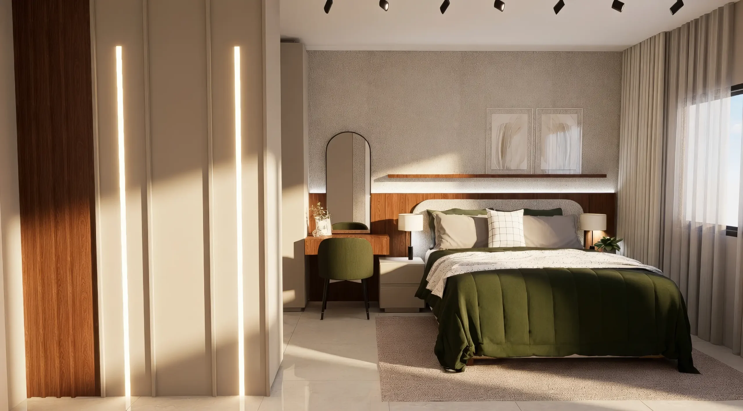 Escritório de Arquitetura em Palhoça: O Quarto de Casal dos Sonhos